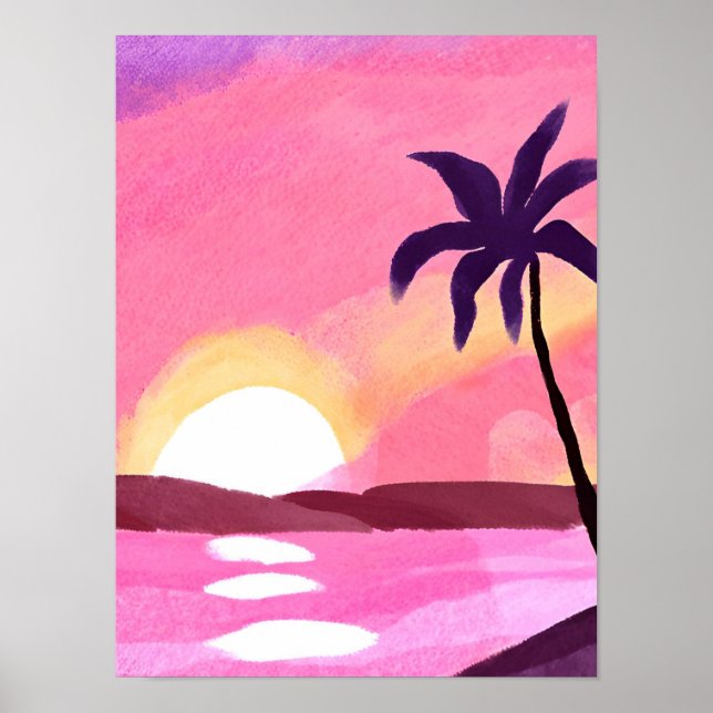 Poster Lagoa rosa (Frente)