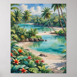 Poster lagoa snorkeling