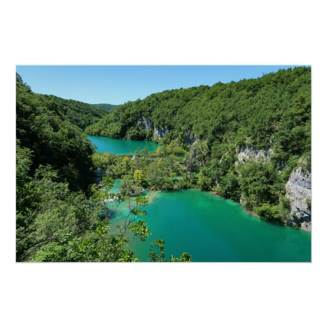 Pôster Lagos de Plitvice Croácia (Frente)
