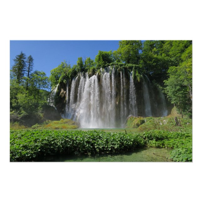 Pôster Lagos de Plitvice Croácia (Frente)