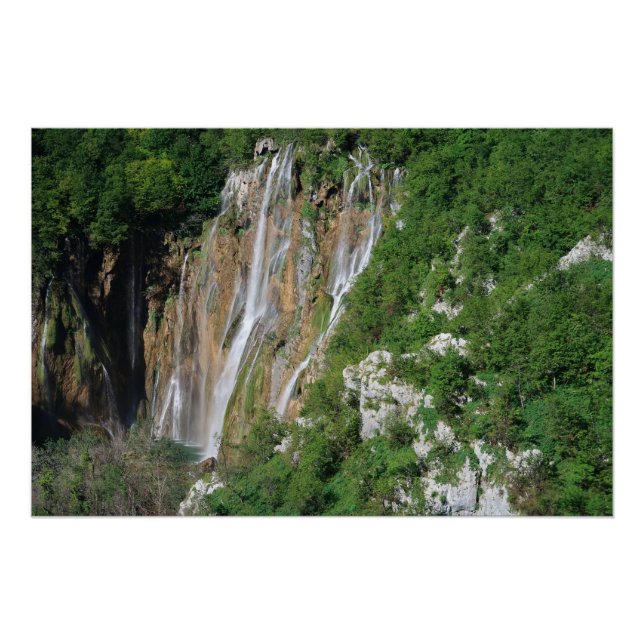 Pôster Lagos de Plitvice Croácia (Frente)