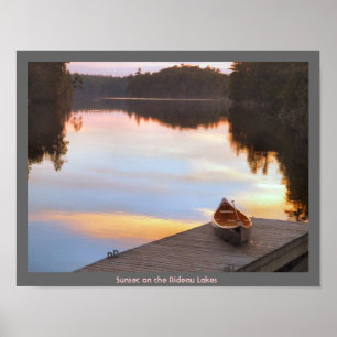 Poster Lagos Rideau - canoa