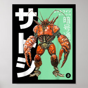 Poster Lagosta Bitamect (btc Crypto Statement &amp; Anime