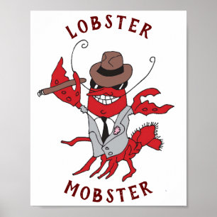 Poster Lagosta Magosta Engraçado Gangster Excelente Gag