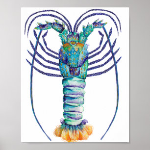 Poster Lagosta pintada australiana ocidental