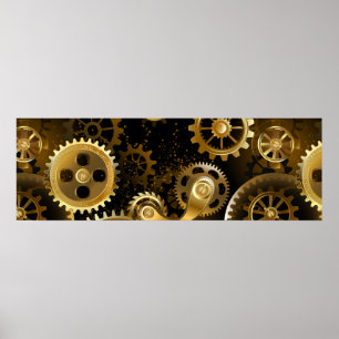 Poster Lágrimas de latão sem costura