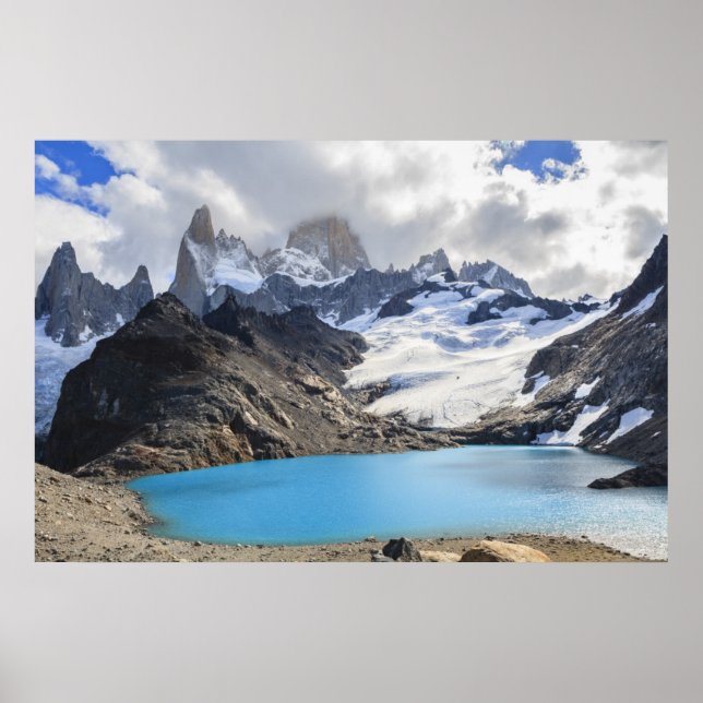 Poster Laguna De Los Tres, Parque Nacional Los Glaciares (Frente)