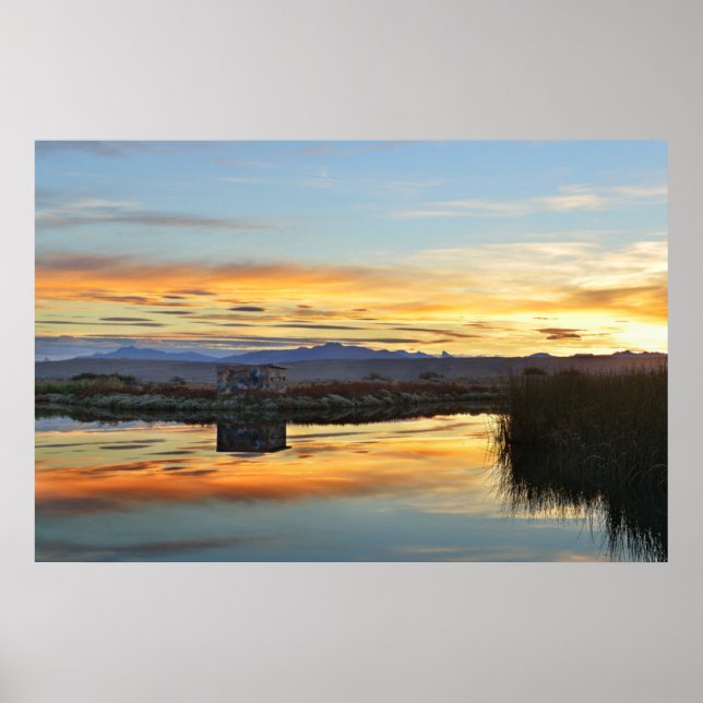 Pôster Laguna Nimez Sunset, El Calafate, Argentina (Frente)