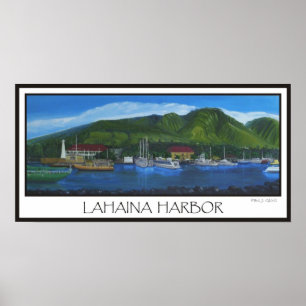 Poster Lahaina Harbor