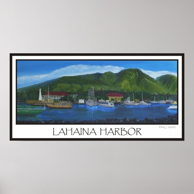 Poster Lahaina Harbor (Frente)
