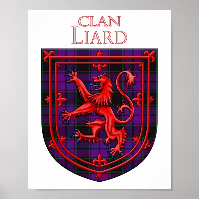 Poster Laird Tartan Scottish Xadrez Lion Rampant (Frente)