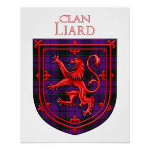 Pôster Laird Tartan Scottish Xadrez Lion Rampant