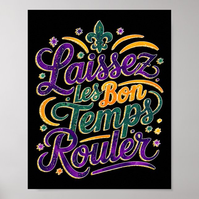 Poster Laissez Les Bon Temps Rouler Funny Boho Coquette M (Frente)