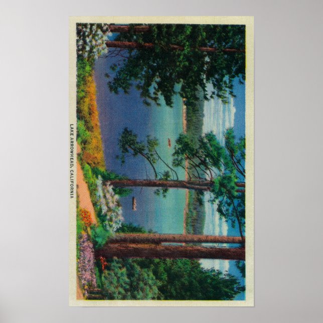 Pôster Lake Arrowhead ViewLake Arrowhead, CA 2 (Frente)