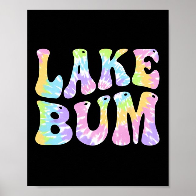 Poster Lake Bum Summer Fishing Boating Sailing Boat Women (Frente)