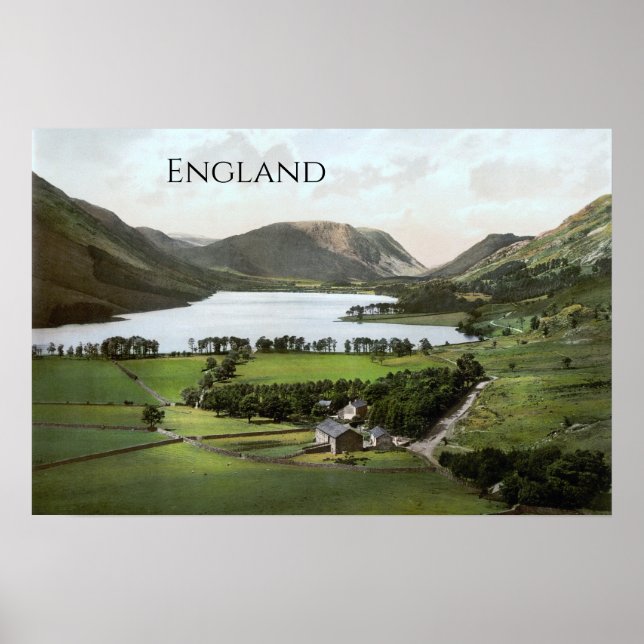 Poster Lake District, Inglaterra (1900) (Frente)