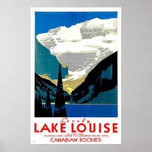 Poster Lake Louise, canadense Montanhas Rochosas, Canadá