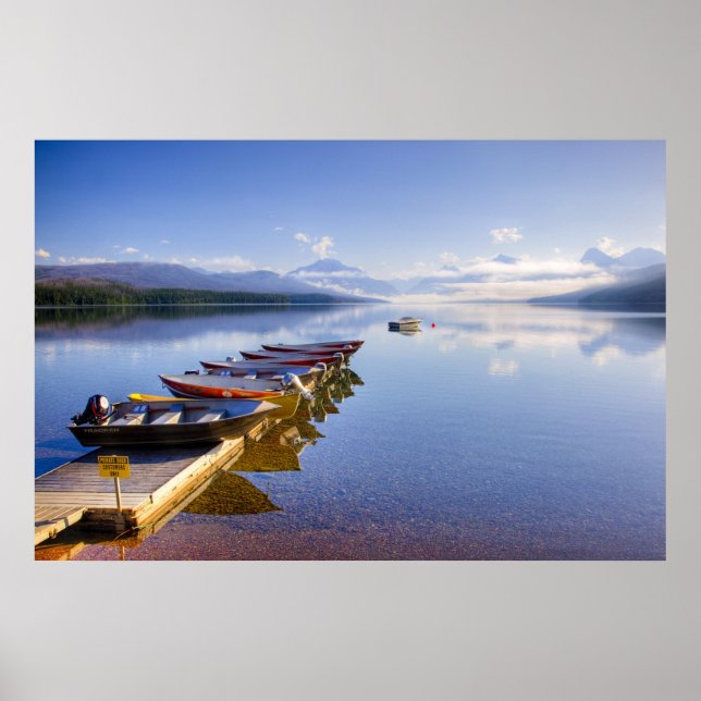 Poster Lake McDonald, Glacier National Park, Montana, (Frente)