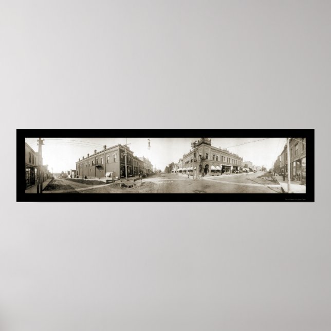 Poster Lake Mills, IA Foto 1908 (Frente)