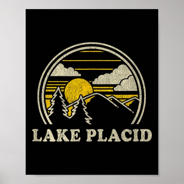 Poster Lake Placid Nova York Ny (Frente)