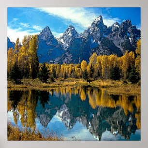 Pôster Lake Scenery Canvas Print