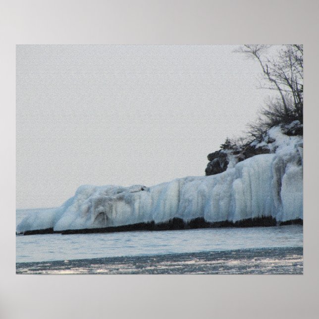 Poster Lake Superior Ice Print (Frente)