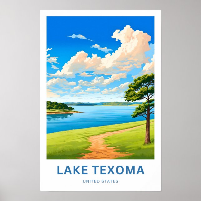Poster Lake Texoma United States Travel Print (Frente)