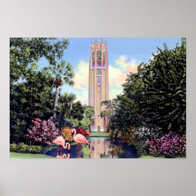 Poster Lake Wales Florida Bok Singing Tower (Frente)