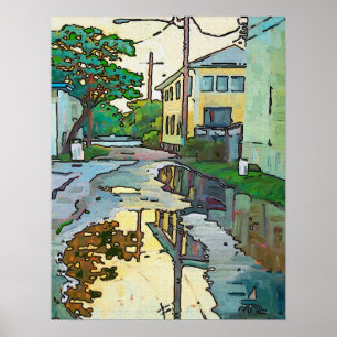 Pôster Lakeview Beco, Nova Orleans Art
