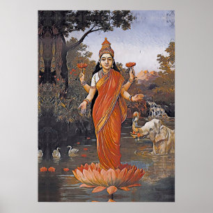 Poster LAKSHMI goddess - even large images -