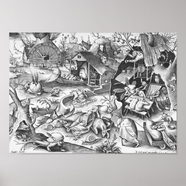 Poster Lama (Desidia), Os Sete Pecados Mortos (Frente)