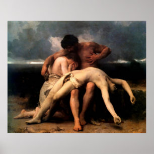 Pôster Lamentação de Bouguereau a primeira (primeiro