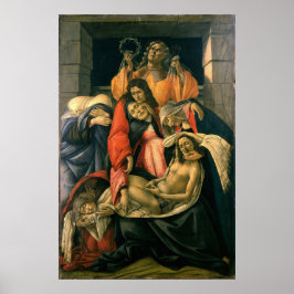 Poster Lamentação Sobre o Cristo Morto - Botticelli