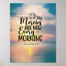 Poster Lamentações 3:23 Seus Compaixões Novamente Todas A