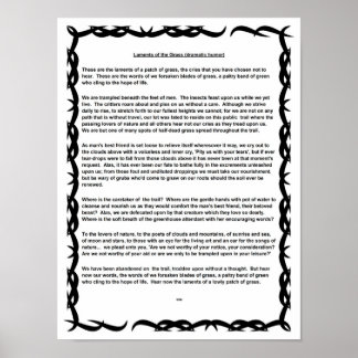 Poster Lamentos do Grass (humor dramático)