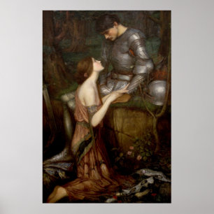 Poster Lamia and the Soldier by John William Waterhouse