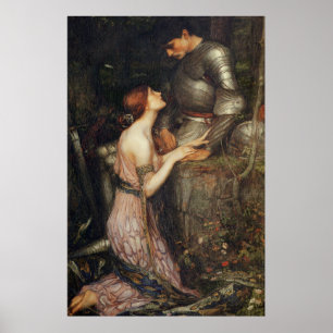Pôster Lamia e o soldado - John William Waterhouse