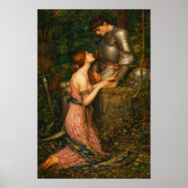 Poster Lamia e o Soldado por John William Waterhouse 