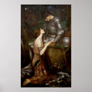 Pôster Lamia por John William Waterhouse