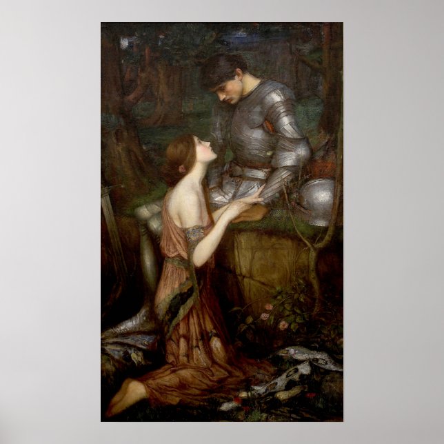 Pôster Lamia por John William Waterhouse (Frente)