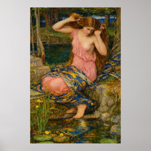 Poster Lamia por John William Waterhouse (Frente)