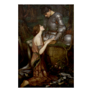 Pôster Lamia por John William Waterhouse lustroso