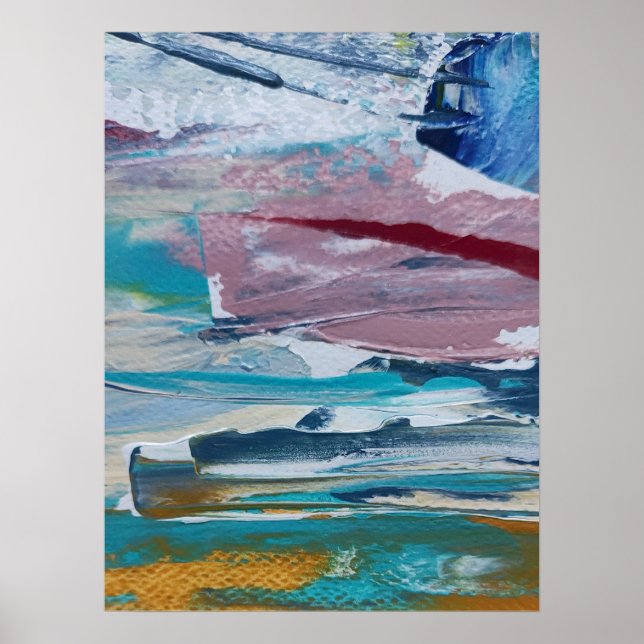 Poster  Lámina Amanecer Rosado Monticelli Art (Frente)