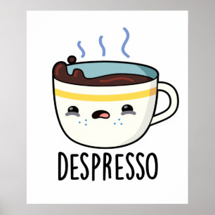 Poster Lâmpada de café expresso e elegante