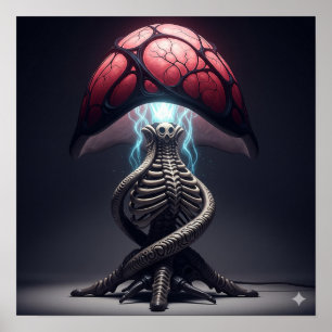 Poster Lâmpada de Mesa de arte Xeno