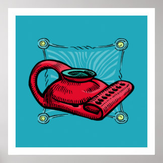 Poster Lâmpada de óleo Menorah