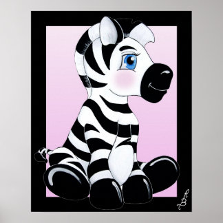 Poster Lança o Bebê Zebra