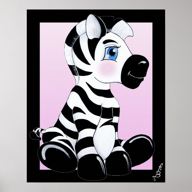 Poster Lança o Bebê Zebra (Frente)