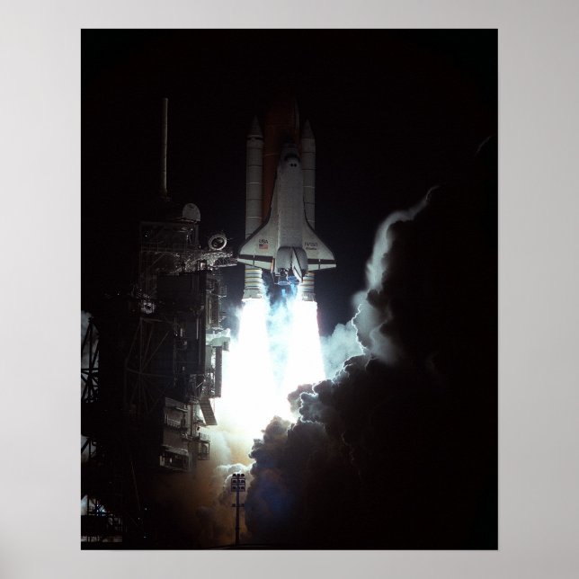 Pôster Lançamento da Atlântida espacial (STS-76) (Frente)