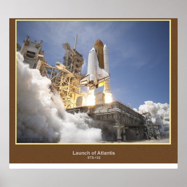 Poster Lançamento da Atlantis STS-132 (Frente)